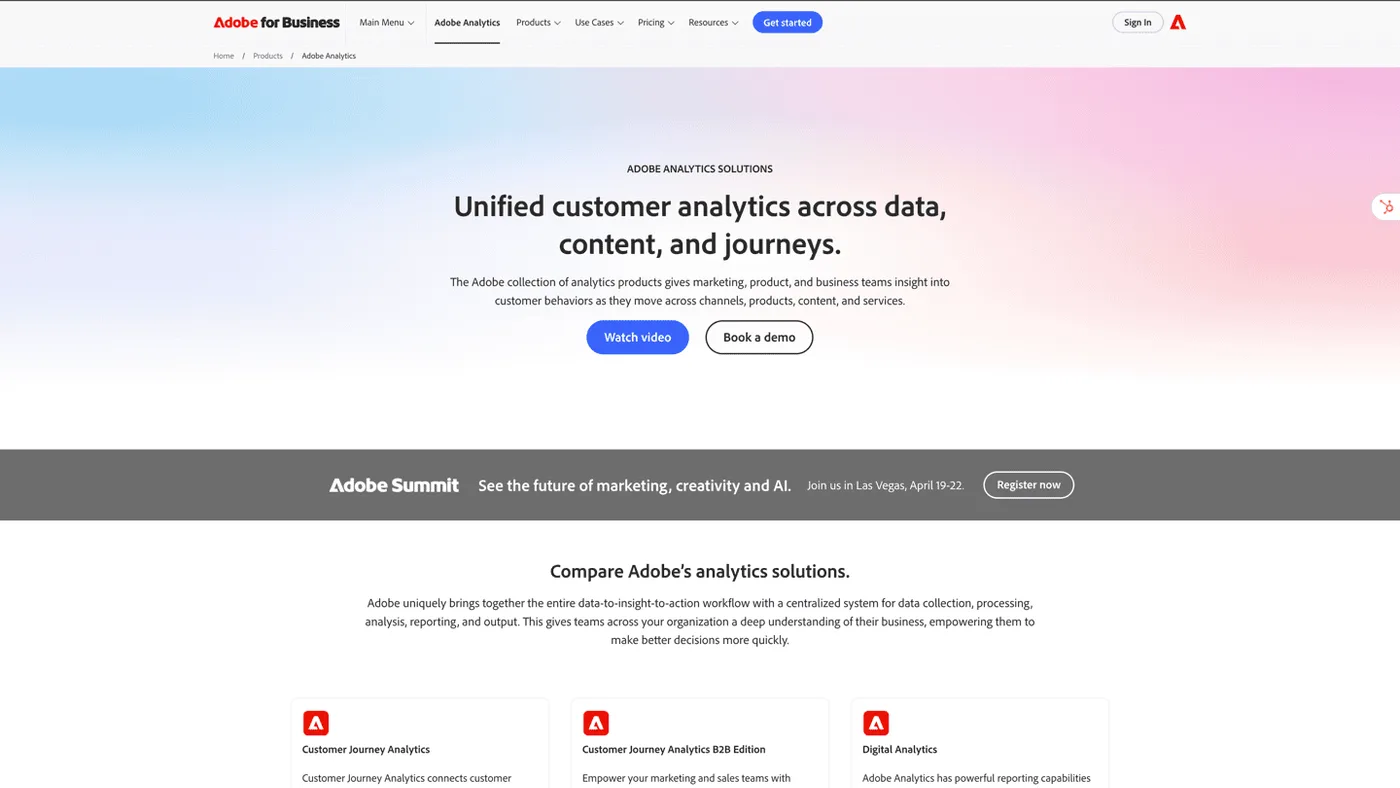 Adobe Analytics enterprise platform