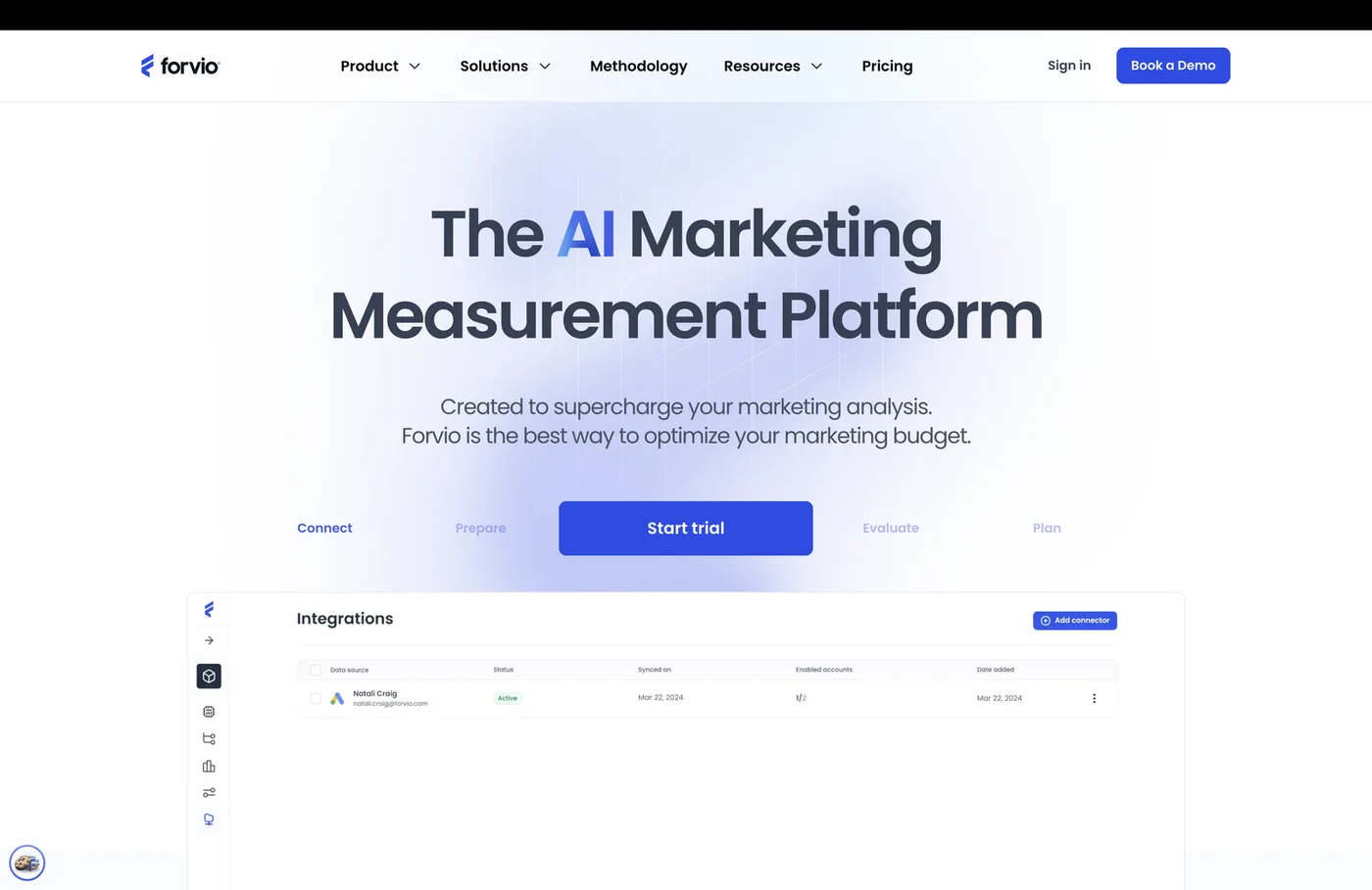 Forvio marketing measurement platform