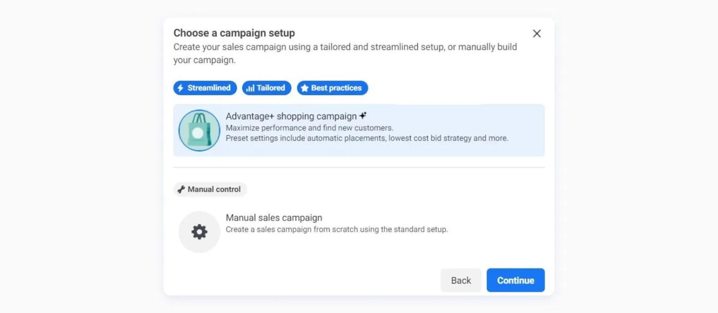 Meta Advantage+ Shopping campaigns overview