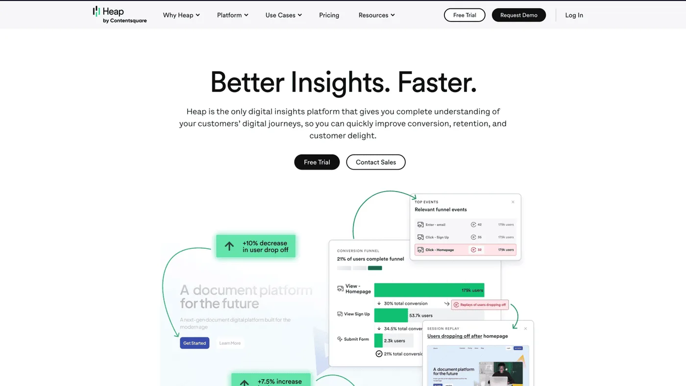 Heap auto-capture analytics platform