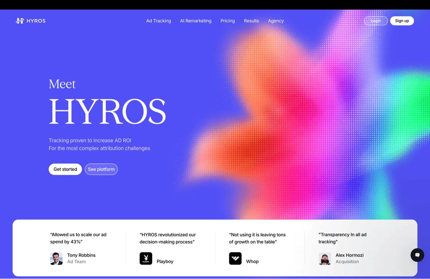 Hyros marketing platform