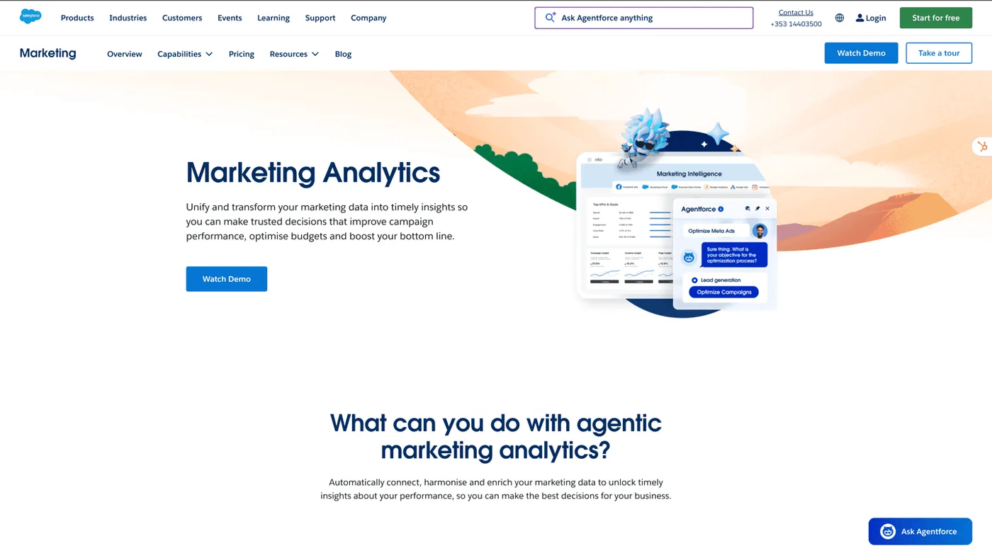 Salesforce Datorama marketing analytics